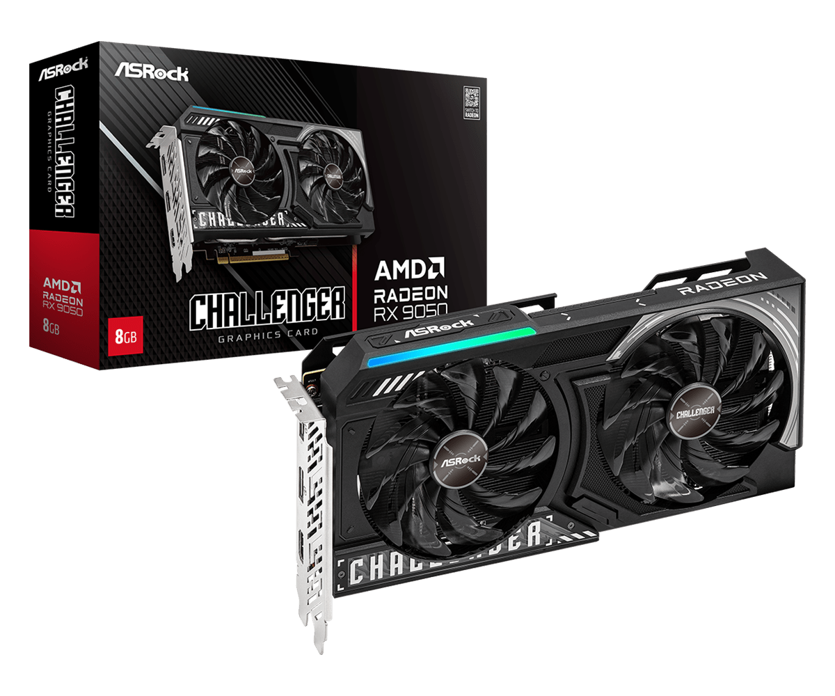 Radeon RX 9050 Challenger 8GB Product Photo